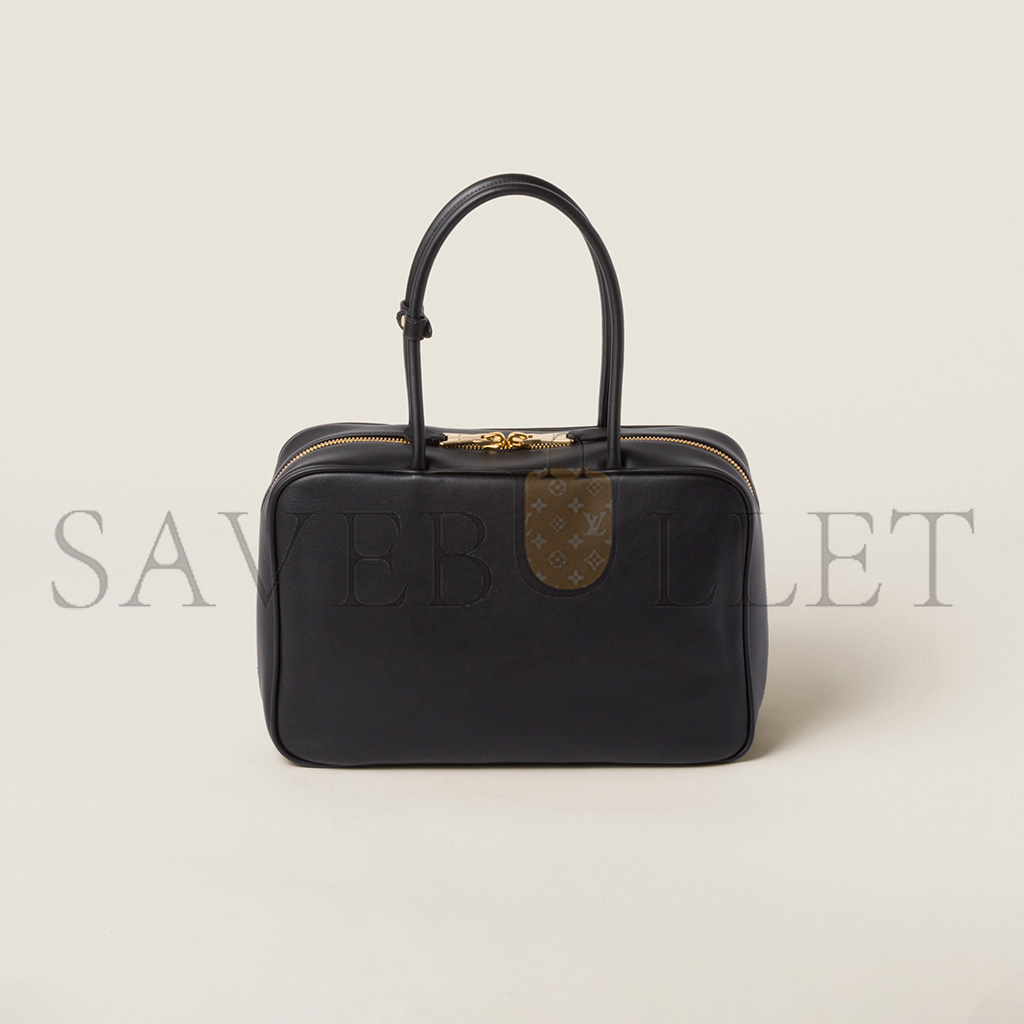 MIU MIU LEATHER BEAU BAG 5BB117 (34*23*10cm) MIU MIU LEATHER BEAU BAG 5BB117 (34*23*10cm)